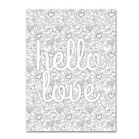Hello Angel 'Letters & Words 17' Canvas Art,24x32